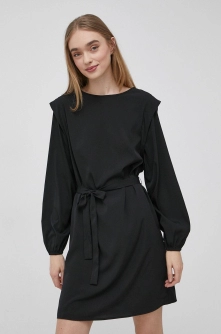 JDY rochie culoarea negru, mini, drept