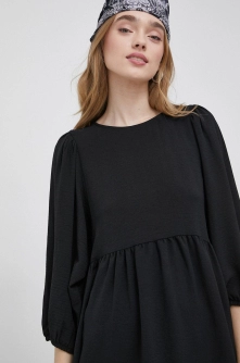 JDY rochie culoarea negru, mini, evazati
