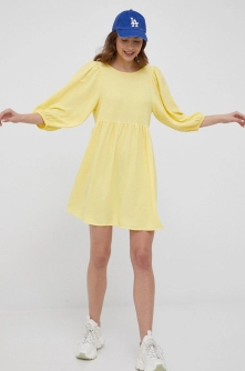 JDY rochie culoarea portocaliu, mini, evazati