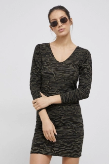 JDY rochie culoarea verde, mini, drept