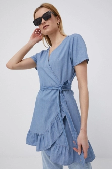 JDY rochie jeans mini, evazati