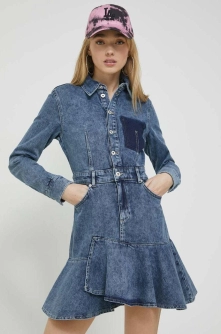 Karl Lagerfeld Jeans rochie jeans mini, drept