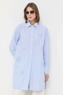 Karl Lagerfeld rochie din bumbac mini, drept