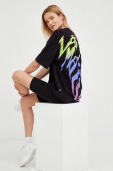 LaBellaMafia rochie din bumbac culoarea negru, mini, oversize