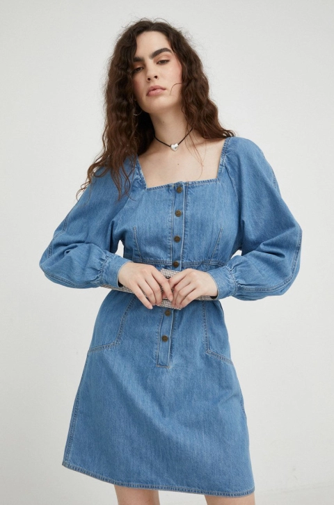 Lee rochie jeans mini, evazati