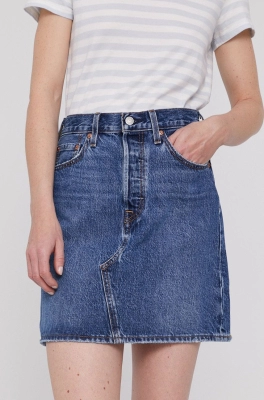 Levi's Fustă jeans mini, model drept