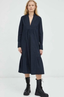 Marc O'Polo rochie culoarea albastru marin, mini, oversize