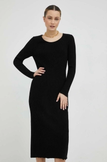 Marc O'Polo rochie culoarea negru, maxi, mulata