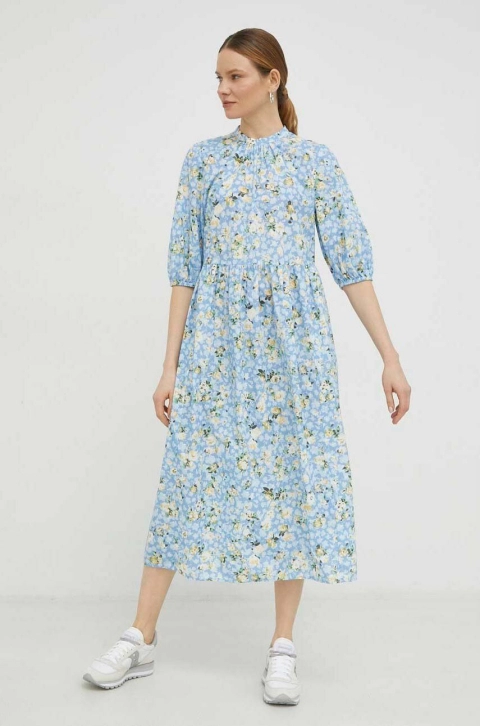 Marc O'Polo rochie DENIM midi, evazati