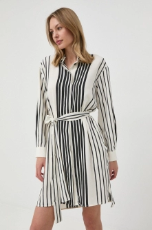 Marella rochie culoarea bej, mini, drept