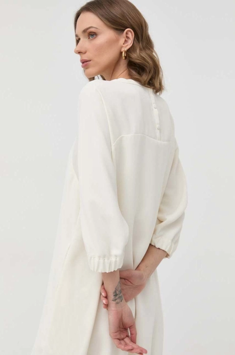 Marella rochie culoarea bej, mini, oversize