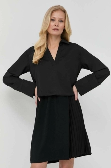 Marella rochie culoarea negru, mini, evazati