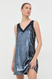 MAX&Co. rochie culoarea albastru marin, mini, drept