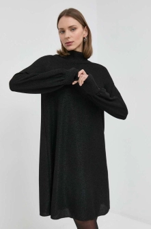 MAX&Co. rochie culoarea negru, mini, drept
