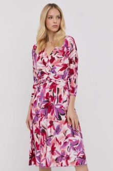 MAX&Co. rochie culoarea roz, midi, drept