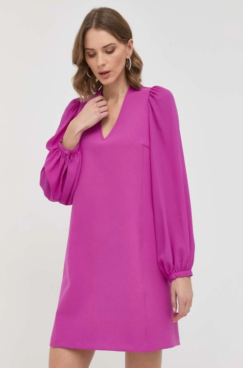 MAX&Co. rochie culoarea roz, mini, oversize