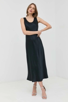 Max Mara Leisure rochie culoarea albastru marin, maxi, drept