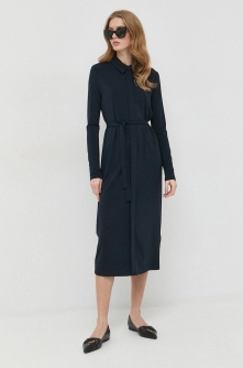 Max Mara Leisure rochie culoarea albastru marin, midi, drept