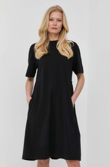 Max Mara Leisure rochie culoarea negru, midi, oversize