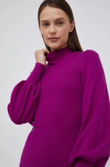 Medicine rochie culoarea roz, mini, mulata