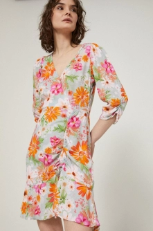 Medicine rochie culoarea turcoaz, mini, drept