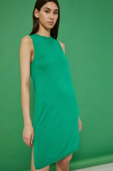 Medicine rochie culoarea verde, mini, drept