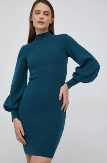 Medicine rochie culoarea verde, mini, mulata