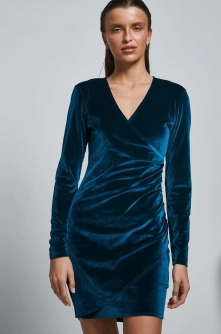 Medicine rochie culoarea verde, mini, mulata