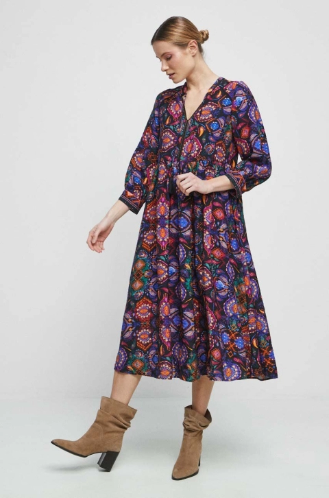 Medicine rochie maxi, evazati
