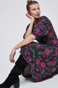 Medicine rochie midi, evazati