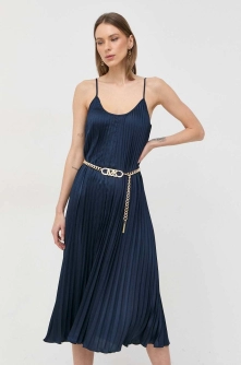 MICHAEL Michael Kors rochie culoarea albastru marin, midi, evazati