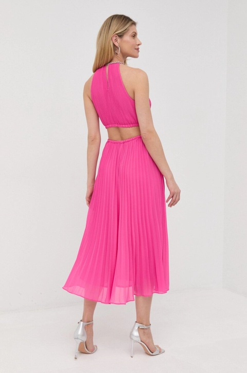MICHAEL Michael Kors rochie Culoarea roz, midi, evazati