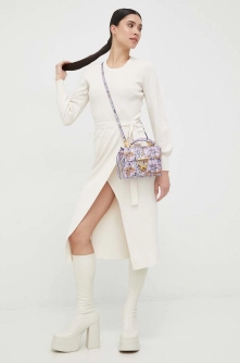 Morgan rochie culoarea bej, midi, drept