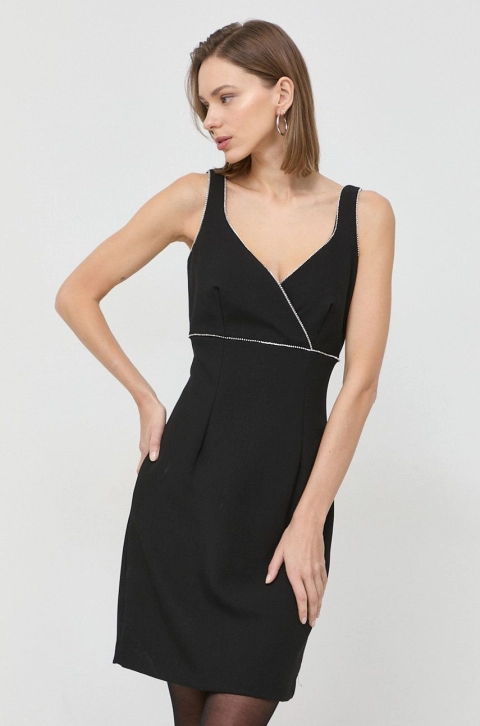 Morgan rochie culoarea negru, mini, mulata