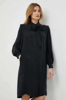 Mos Mosh rochie culoarea negru, mini, oversize