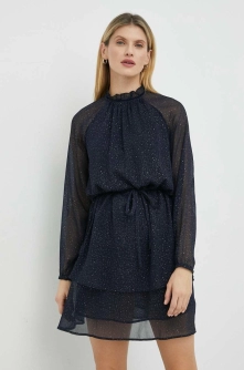 Mustang rochie culoarea albastru marin, mini, evazati