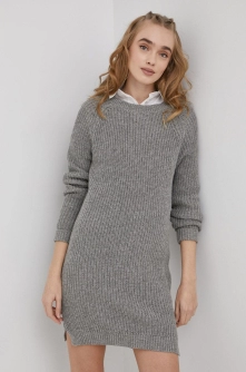 Noisy May Rochie culoarea gri, mini, model drept