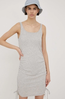 Noisy May rochie culoarea gri, mini, mulata