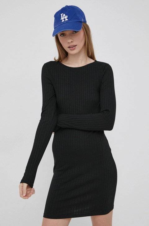 Noisy May rochie culoarea negru, mini, mulata