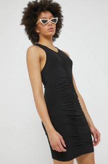 Noisy May rochie culoarea negru, mini, mulata