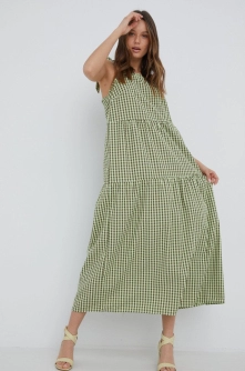 Noisy May rochie culoarea verde, maxi, evazati