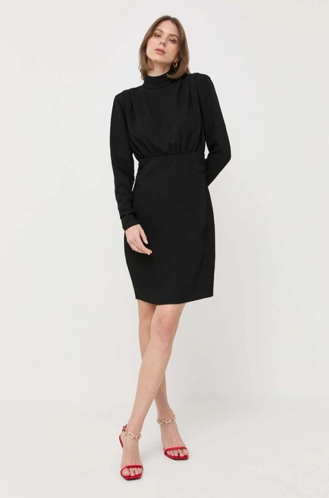 Notes du Nord rochie culoarea negru, mini, mulata