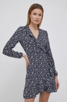 Only rochie culoarea albastru marin, mini, evazati