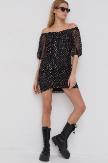 Only Rochie culoarea negru, mini, mulat