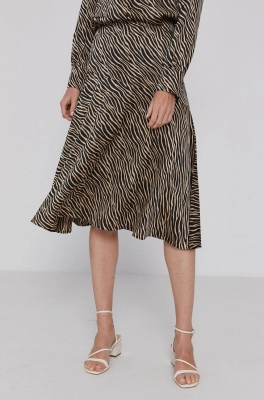 Pennyblack fusta culoarea negru, midi, evazati