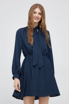 Pepe Jeans rochie culoarea albastru marin, mini, evazati