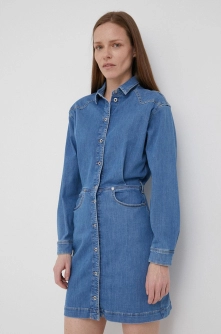 Pepe Jeans rochie jeans Jane mini, drept