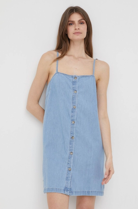 Pepe Jeans rochie jeans Sunny mini, drept