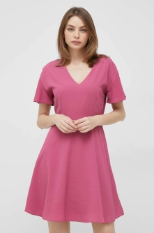 Pepe Jeans rochie Pat culoarea violet, mini, evazati