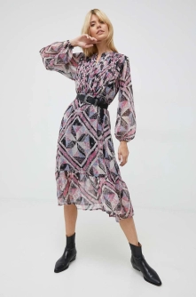 Pepe Jeans rochie Patricia midi, evazati